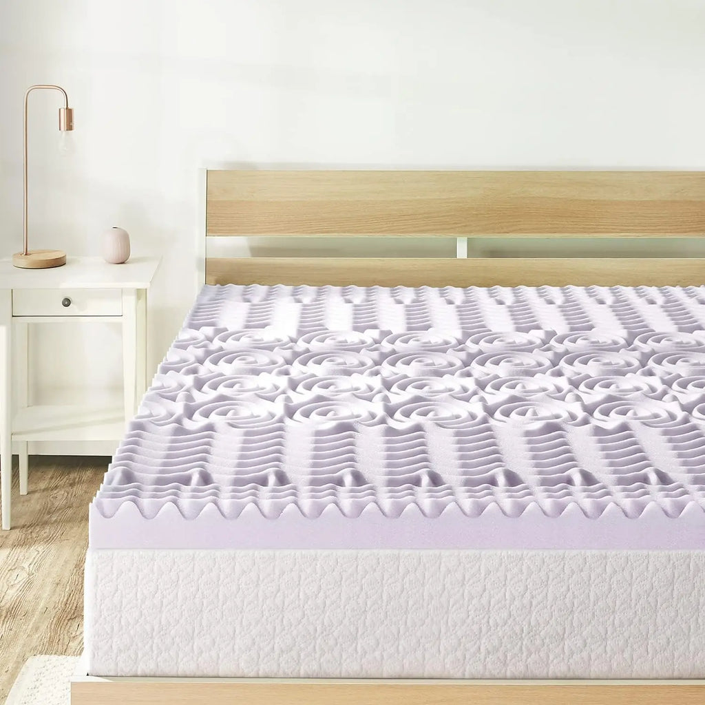5-Zone Memory Foam Mattress Topper With Lavender Infusion