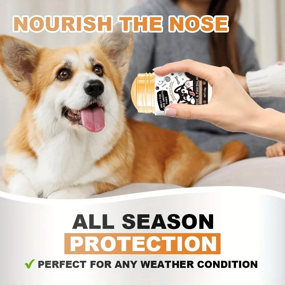 Dog Paw Balm – Lick-Safe Snout Soother | Natural Moisturizing & Healing Foot Cream for Dogs and Cats