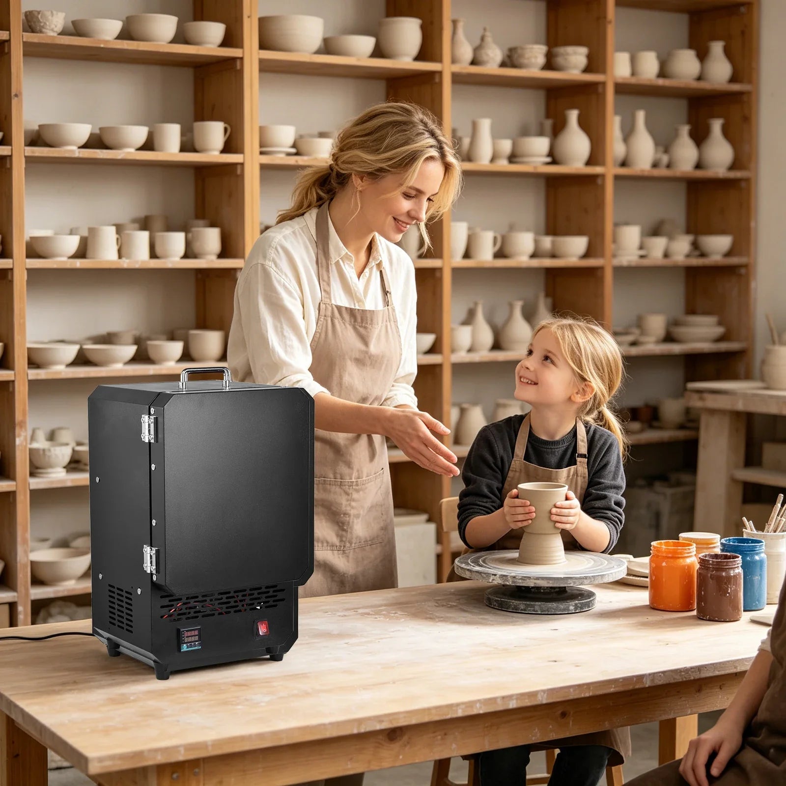 Electric Melting Furnace 1500W With PID Digital Control