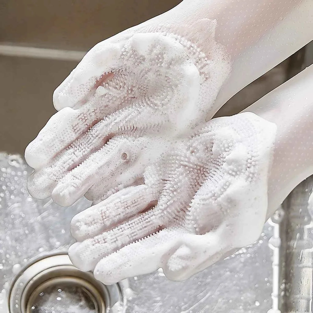 Premium Silicone Bathing Gloves for Dogs and Cats