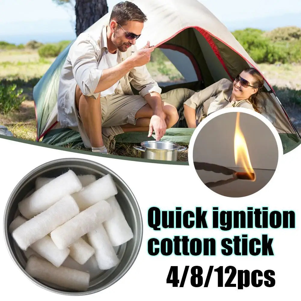 12pc Campfire Ignite: Weatherproof Paraffin Kit