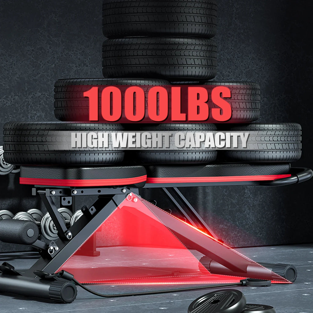 Foldable 14-in-1 Pre-Assembled Dumbbell Bench for Full Body Workout