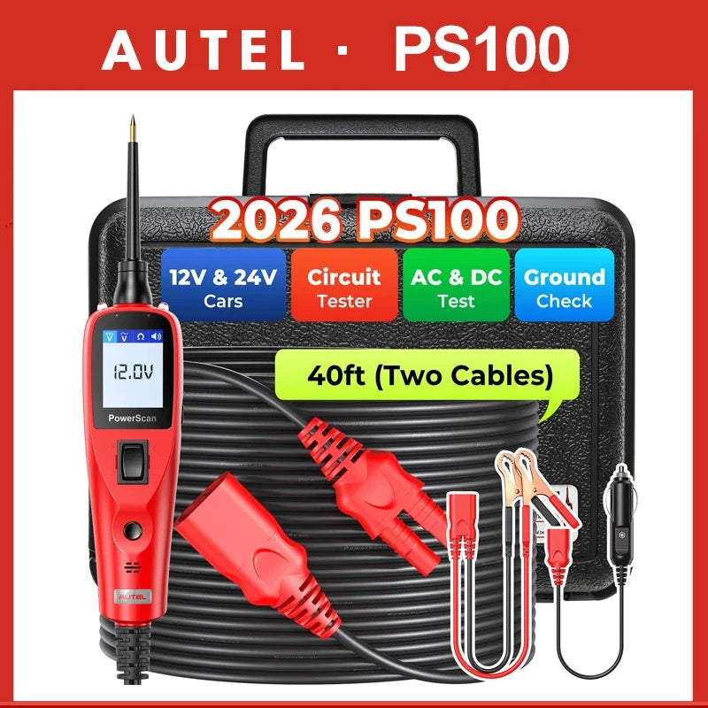 Autel PS100 PowerScan Automotive Circuit Tester For 12V 24V AVOmeter