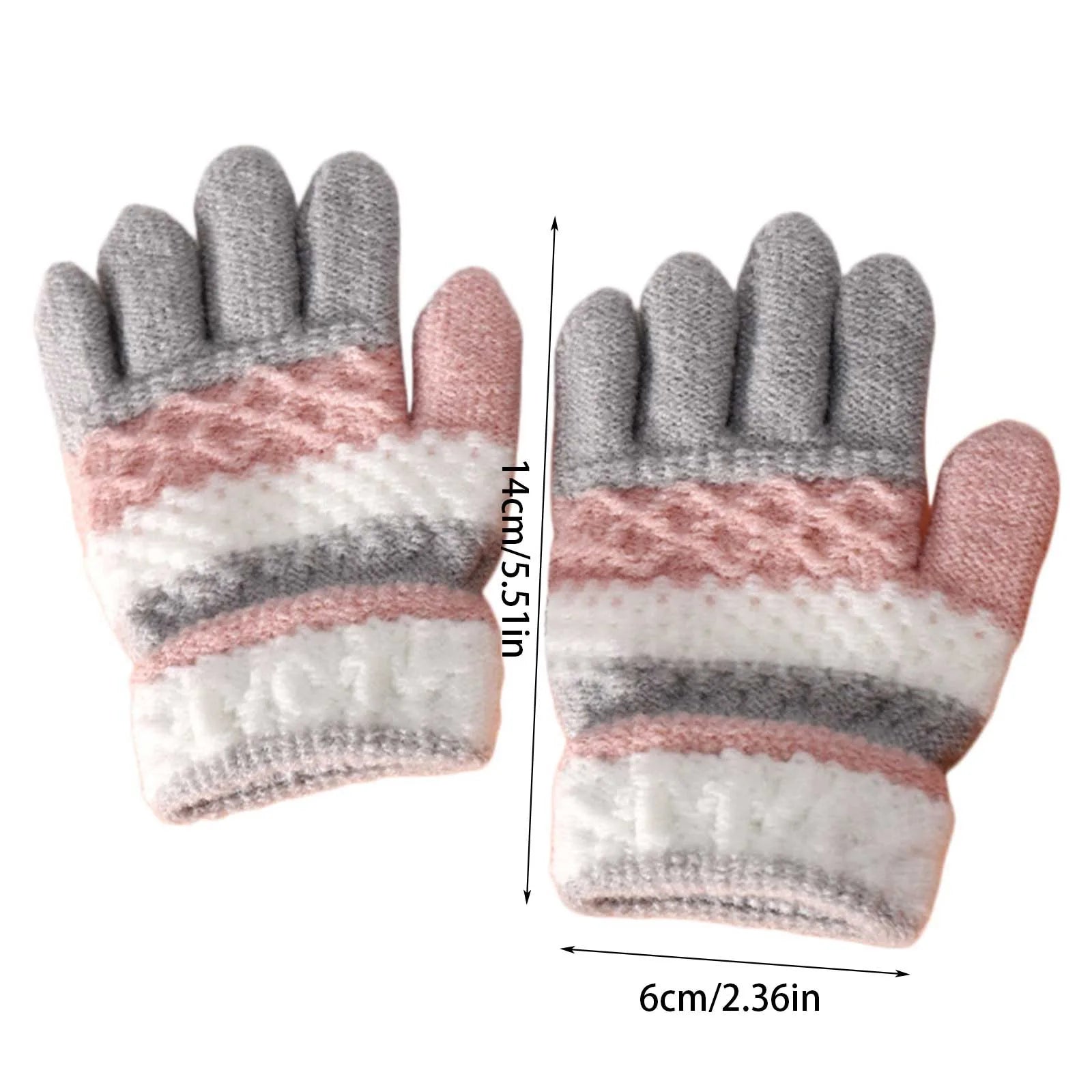 Kids Winter Gloves For Boys And Girls Full-Finger Mittens