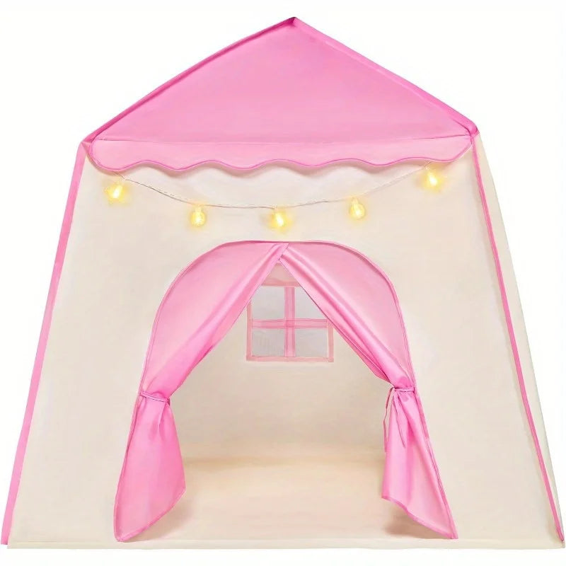 Joyfy Princess Tent With LED Star Lights For Kids Play