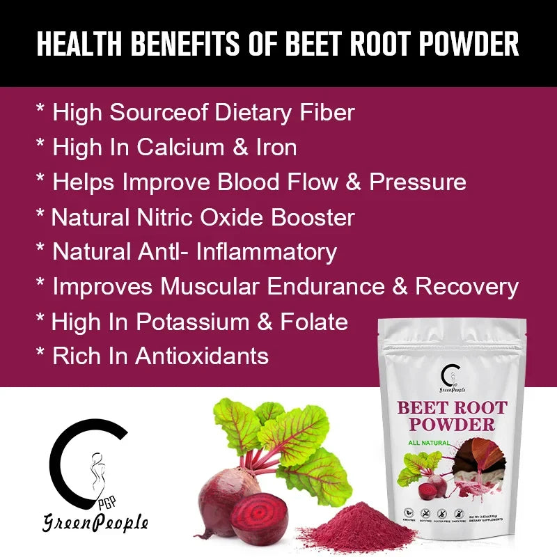 MINCH Organic Beet Root Powder For Blood Pressure Support Antioxidants