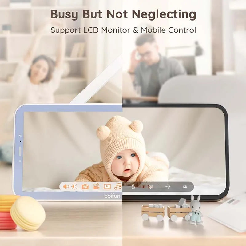 BOIFUN WiFi Baby Monitor With Night Vision And Two-Way Talk