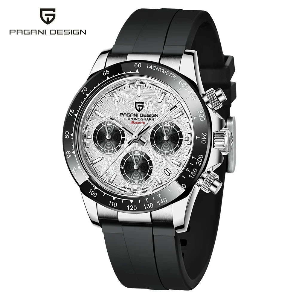PAGANI DESIGN Mens Chronograph Quartz Watch Waterproof Wristwatch