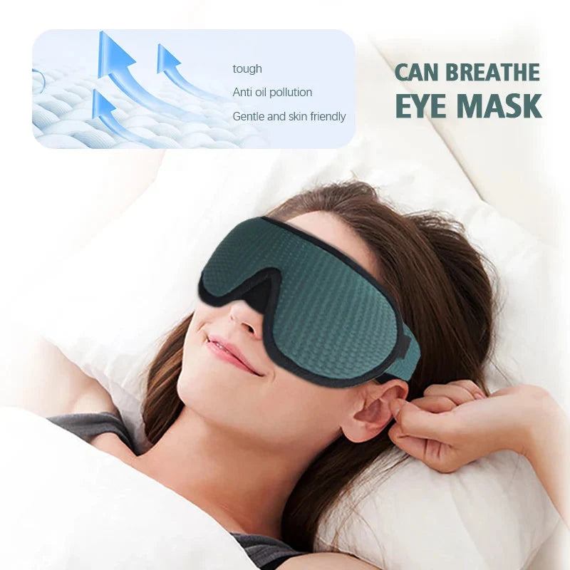 3D Eye Mask – Breathable Padded Sleep Mask with Adjustable Strap