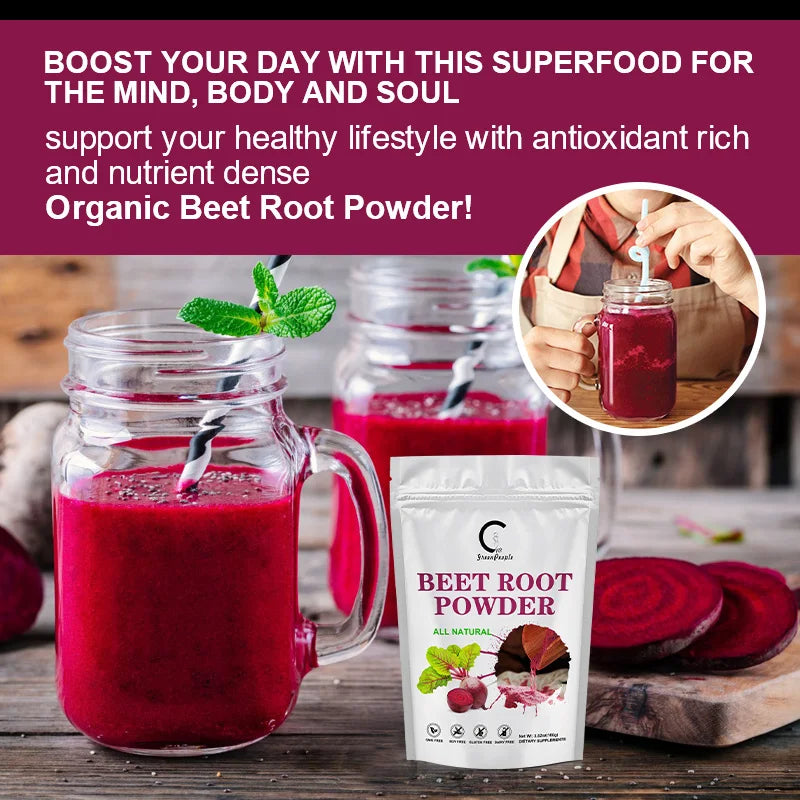 MINCH Organic Beet Root Powder For Blood Pressure Support Antioxidants