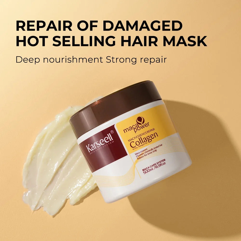 Karseell Collagen Hair Mask and Argan Oil Serum Duo