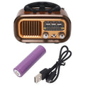 NNEOBA Bluetooth Vintage Radio Speaker Brown