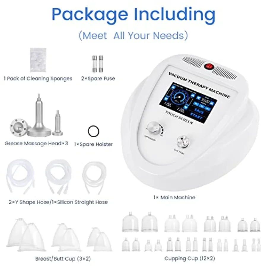 Vacuum Therapy Cupping Machine With Cups And Gua Sha Pumps
