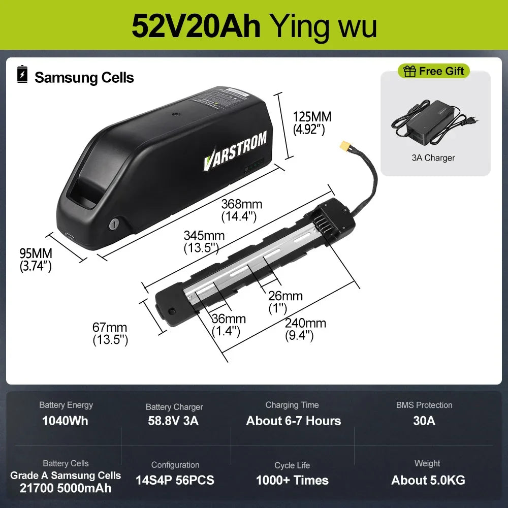 Hailong Max 48V 30Ah Ebike Battery Pack With 40A BMS