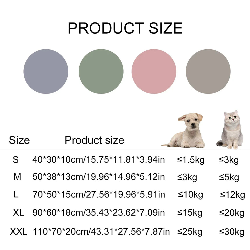 Pet Sofa Bed – Large Dog & Cat Sleeping House | Winter Warm Cushion Mat for Big Pets