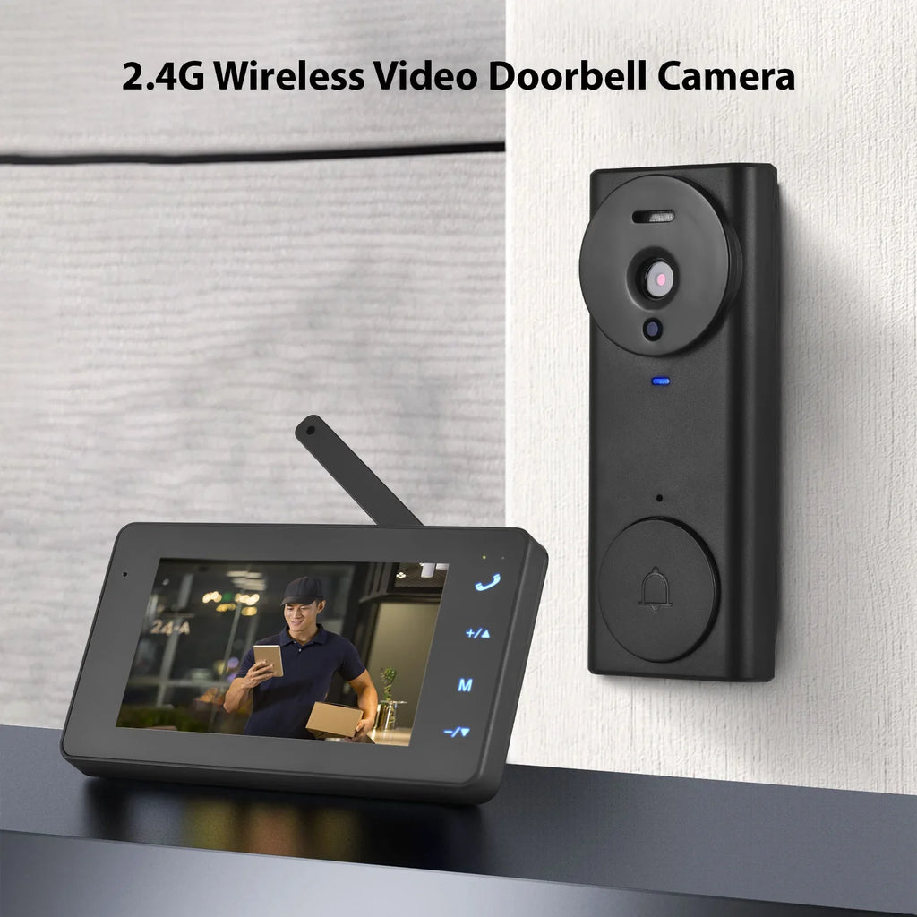 NNEOBA Wireless Video Doorbell Camera with Monitor