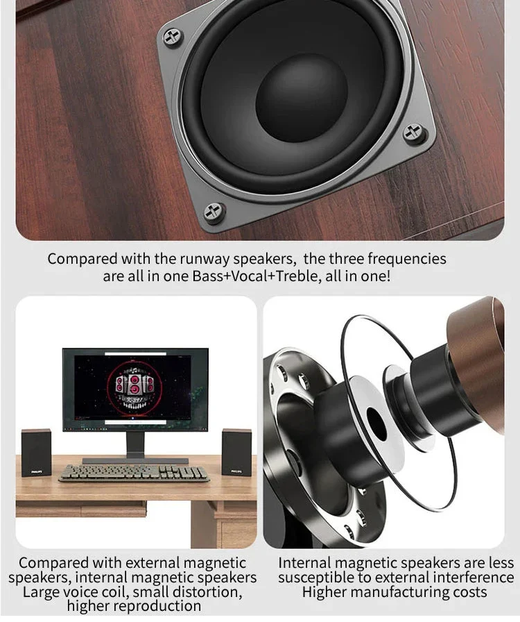 Wooden Bluetooth Speaker Brown
