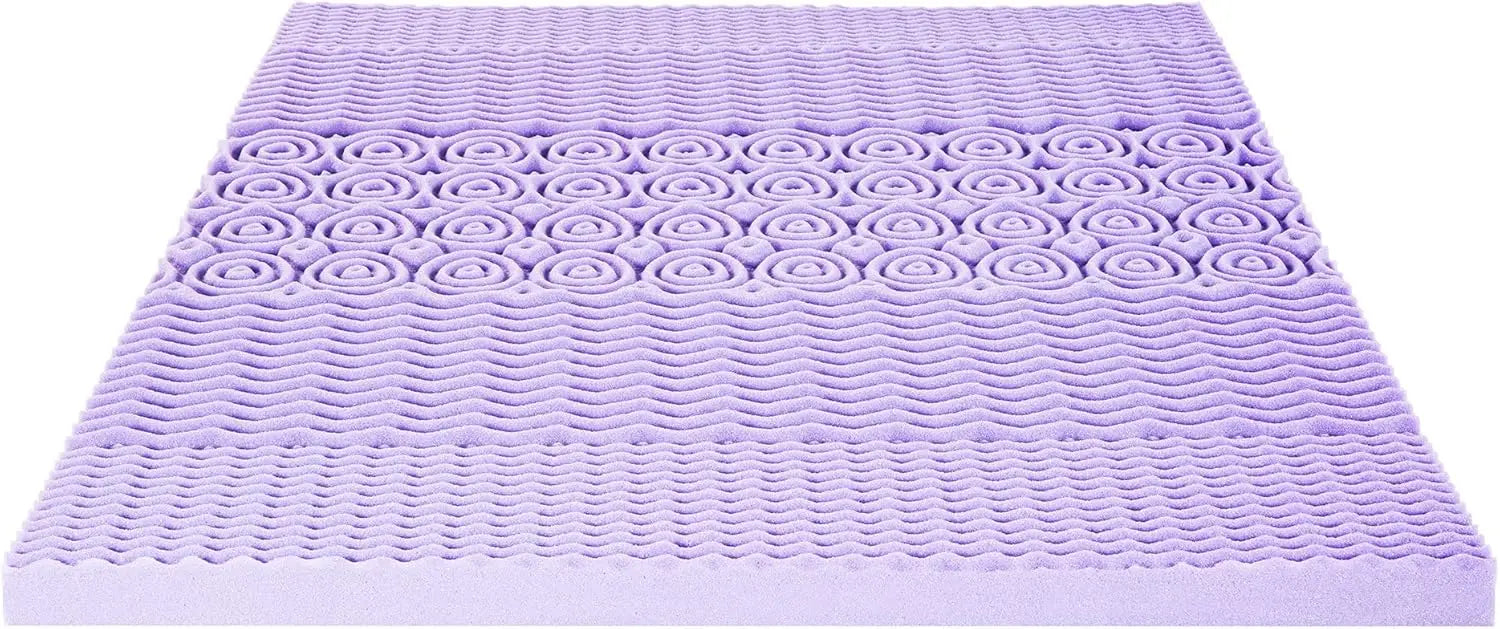 5-Zone Memory Foam Mattress Topper With Lavender Infusion
