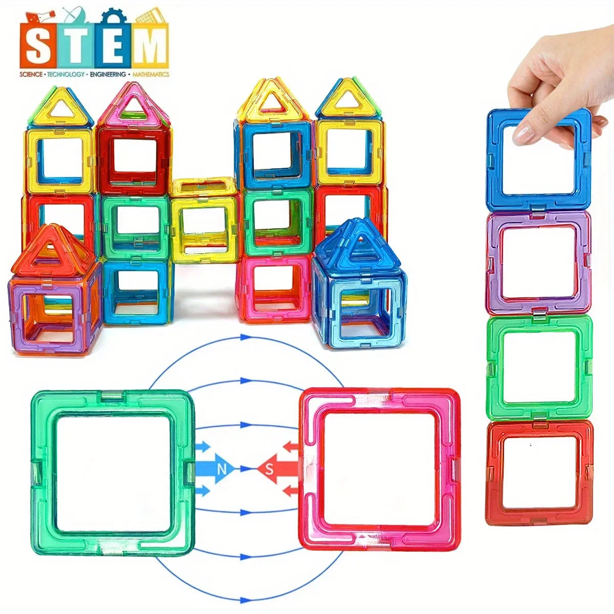 Magnetic Building Blocks Toy For Kids 3D Puzzle Creativity