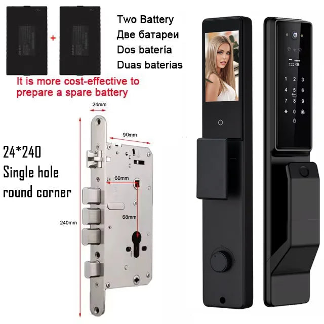 YKESDL Alexa Voice Control Smart Door Lock With Camera