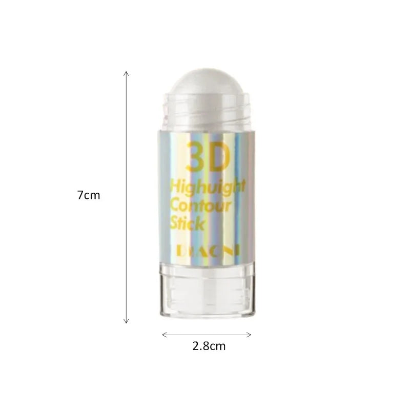 6 Colors 3D Face Brighten Highlighter Bar Cosmetic Face Contour Bronzer Shimmer Highlighter Stick Concealer Cream Makeup tool