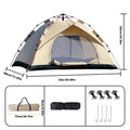 Pakicetus Windproof Family Camping Tent Lightweight Easy Setup