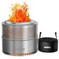 Stainless Steel Smokeless Wood Burning Fire Pit With Carry Bag