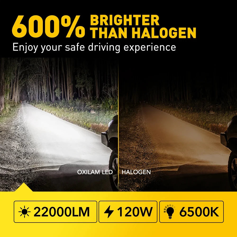 AUXITO 120W LED Headlight Kit 22000LM H11 H9