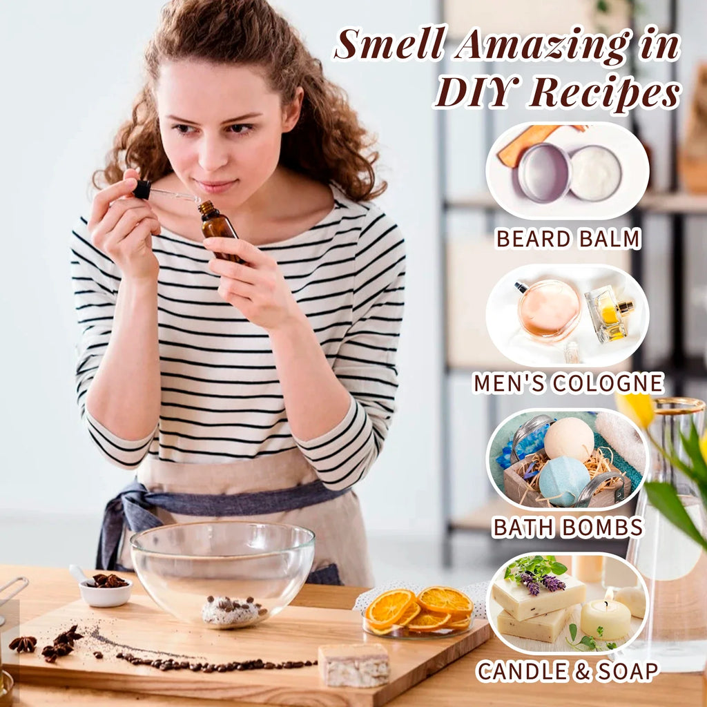 HIQILIE Woody Fragrance Oils Set For Diffusers Candles And DIY