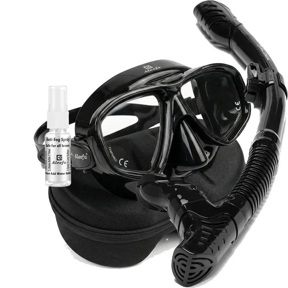 DIVE&SAIL Scuba Mask Snorkel Set Tempered Glass
