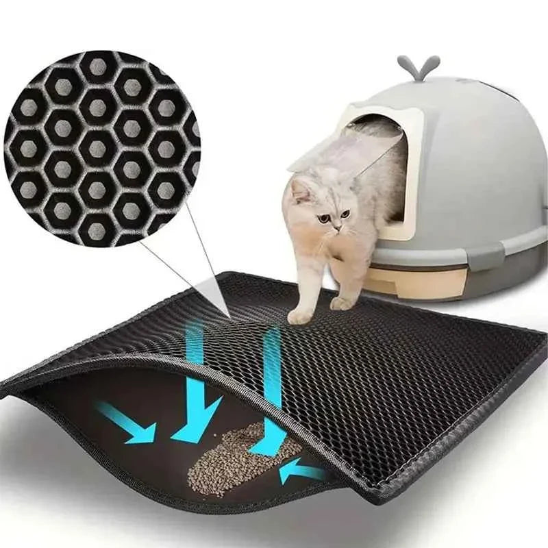 Cat Litter Mat – Waterproof Double Layer For Clean Floors