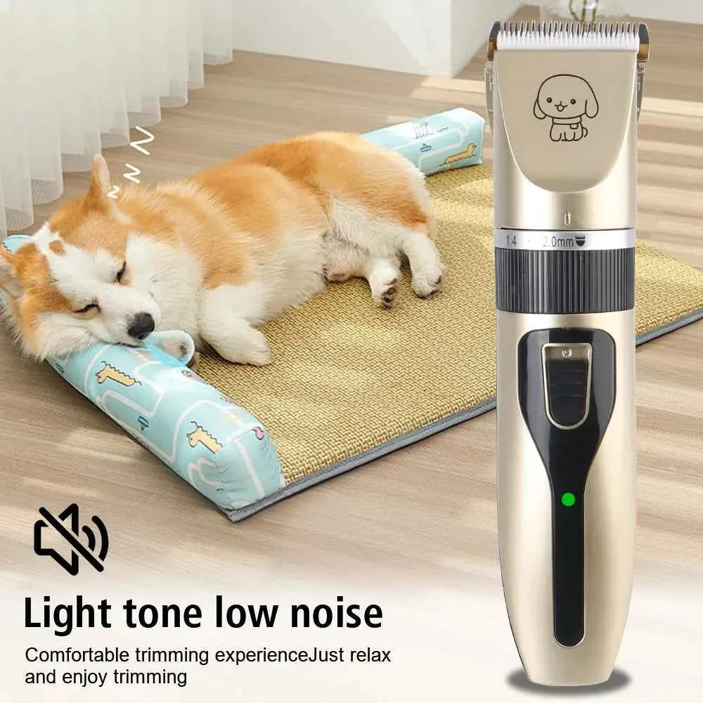 Pet Hair Clipper Grooming Trimmer Set – Professional Cordless Clippers
