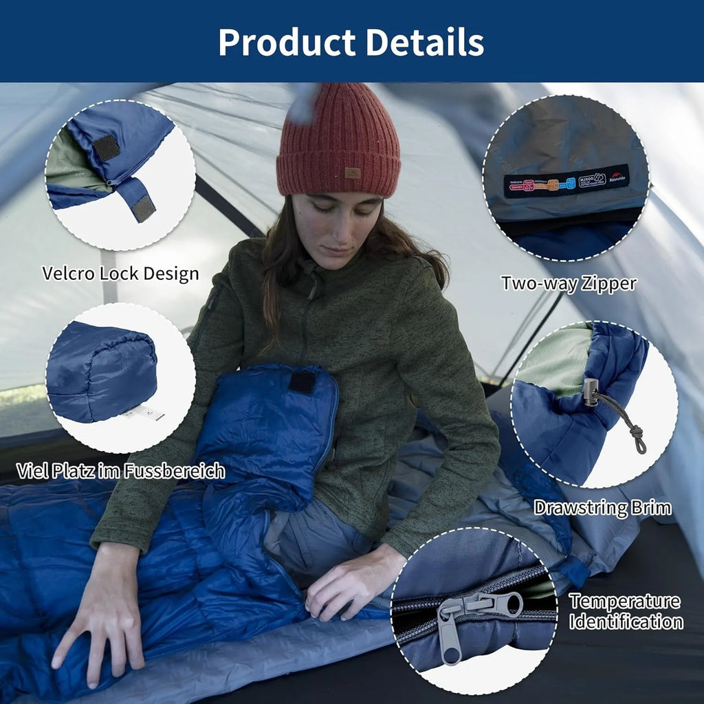 Naturehike Mummy Sleeping Bag MJ300 MJ600 Ultra Winter Warm Adults