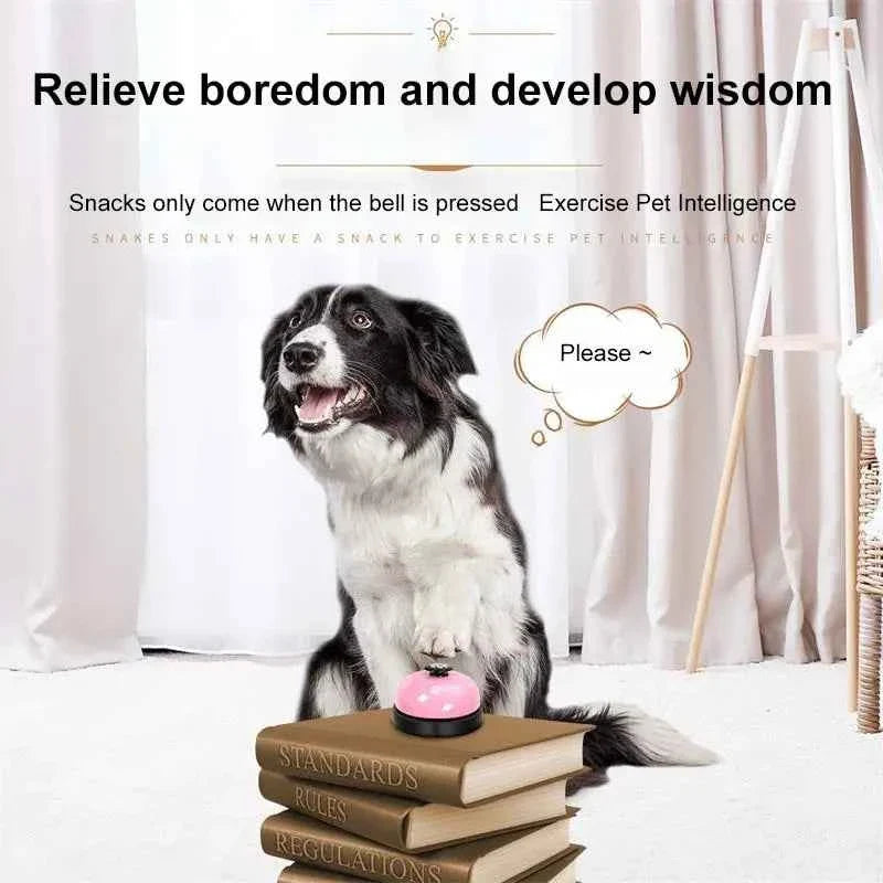 Pet Training Dinner Bell Toy – Interactive Training Tool for Dogs & Cats