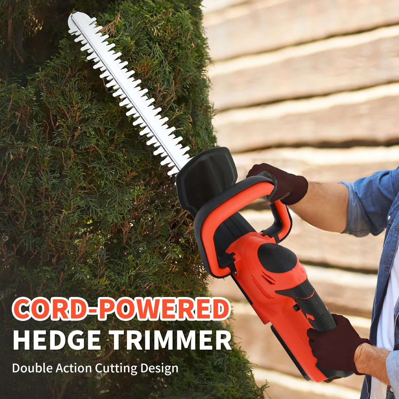 Cordless Hedge Trimmer With Battery Included For Garden Yard Care