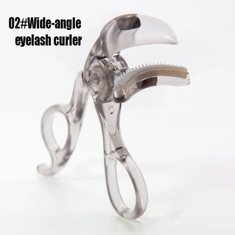 Dual Type Eyelash Curler With Comb Wide Partial Clip Long-Lasting