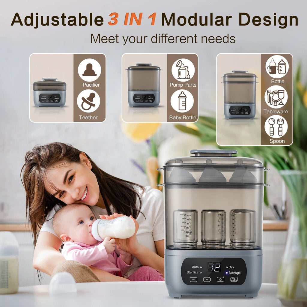 Noned 4 In 1 Bottle Sterilizer And Dryer 72H Storage