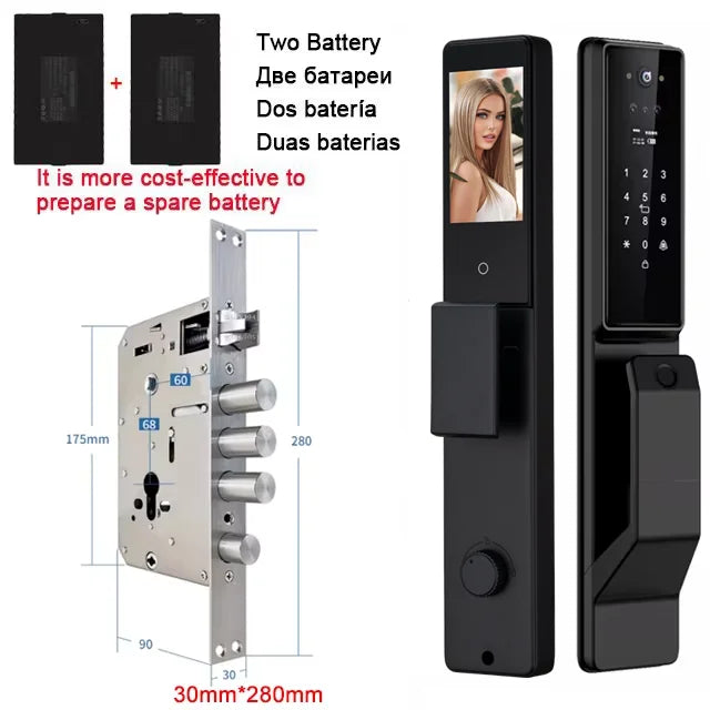 YKESDL Alexa Voice Control Smart Door Lock With Camera