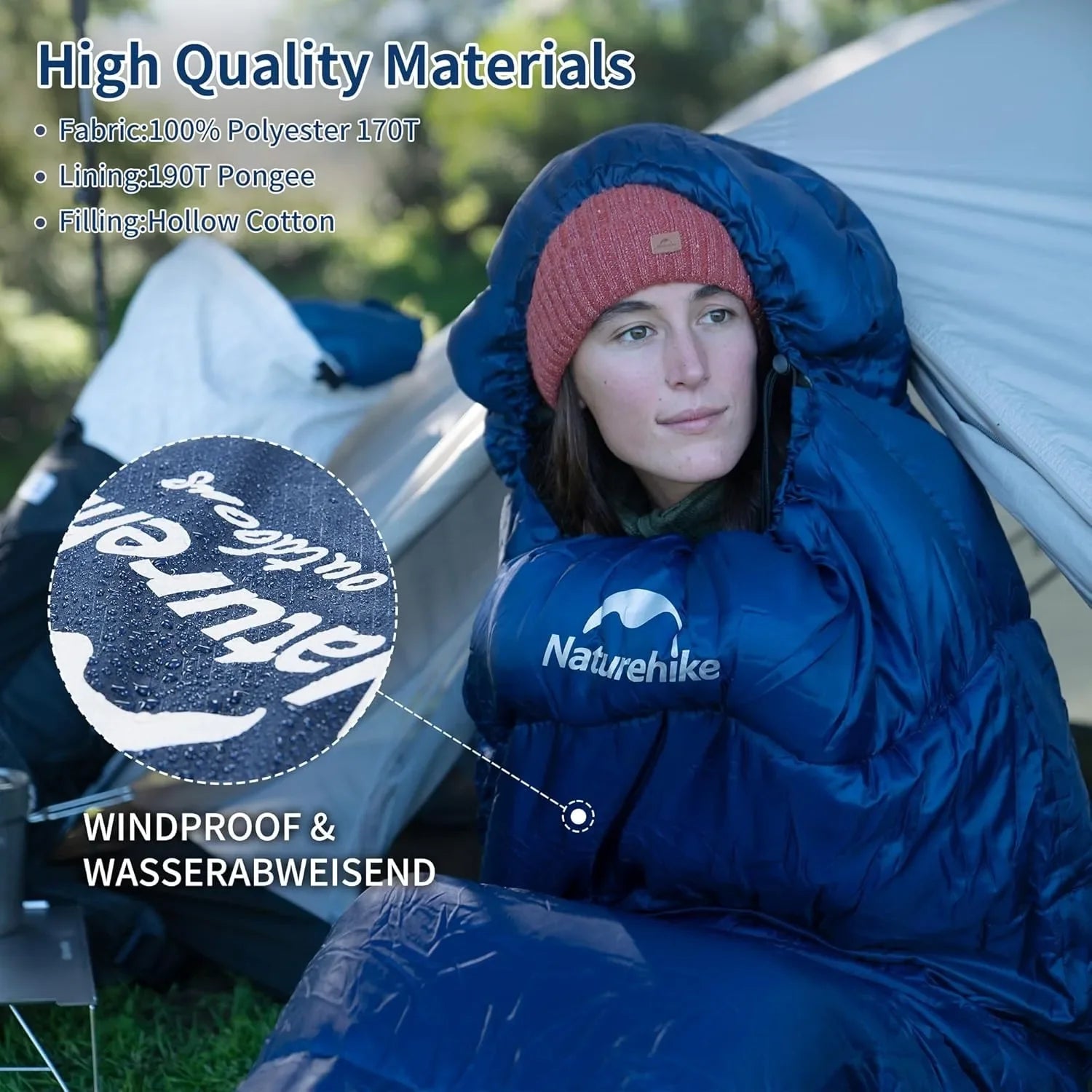 Naturehike Mummy Sleeping Bag MJ300 MJ600 Ultra Winter Warm Adults