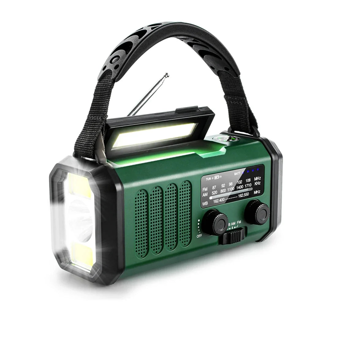 NNEOBA 10000mAh Emergency Solar Hand Crank Radio