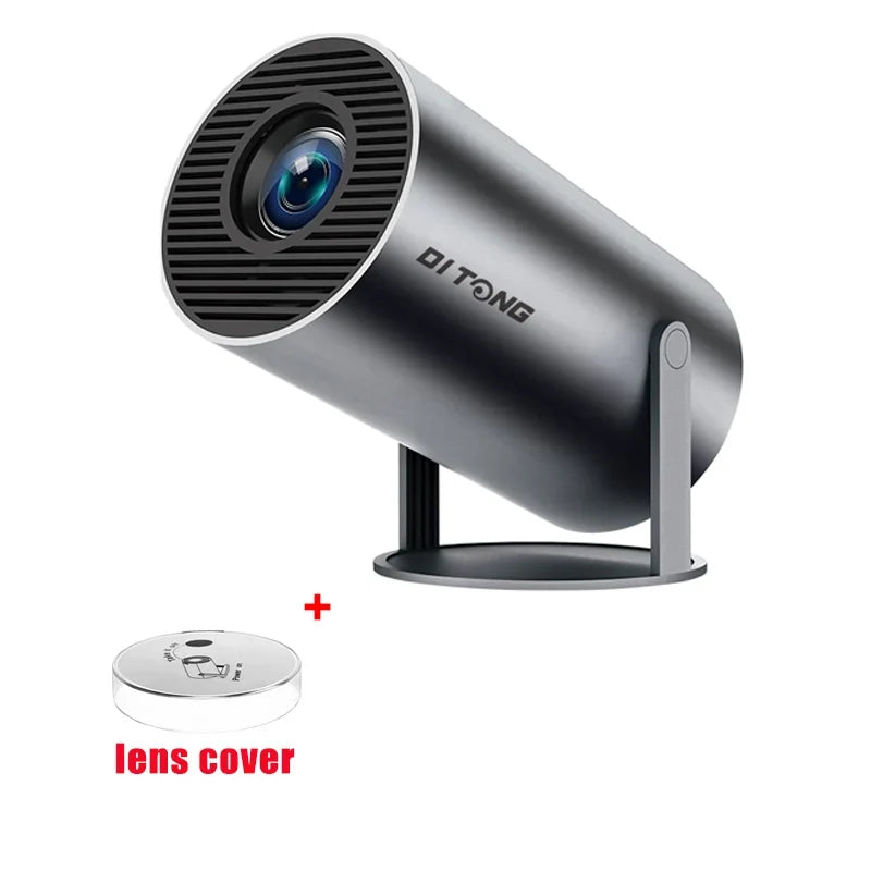 NNEOBA HD 4K-Supported Android LED Projector Black