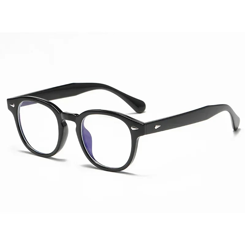 Retro Round Sunglasses Rivet Design UV400 Leopard Print