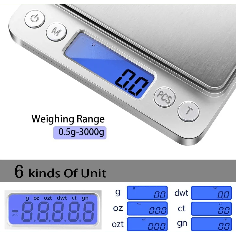 Digital Kitchen Scale With Tare Weight And Grams Ounces
