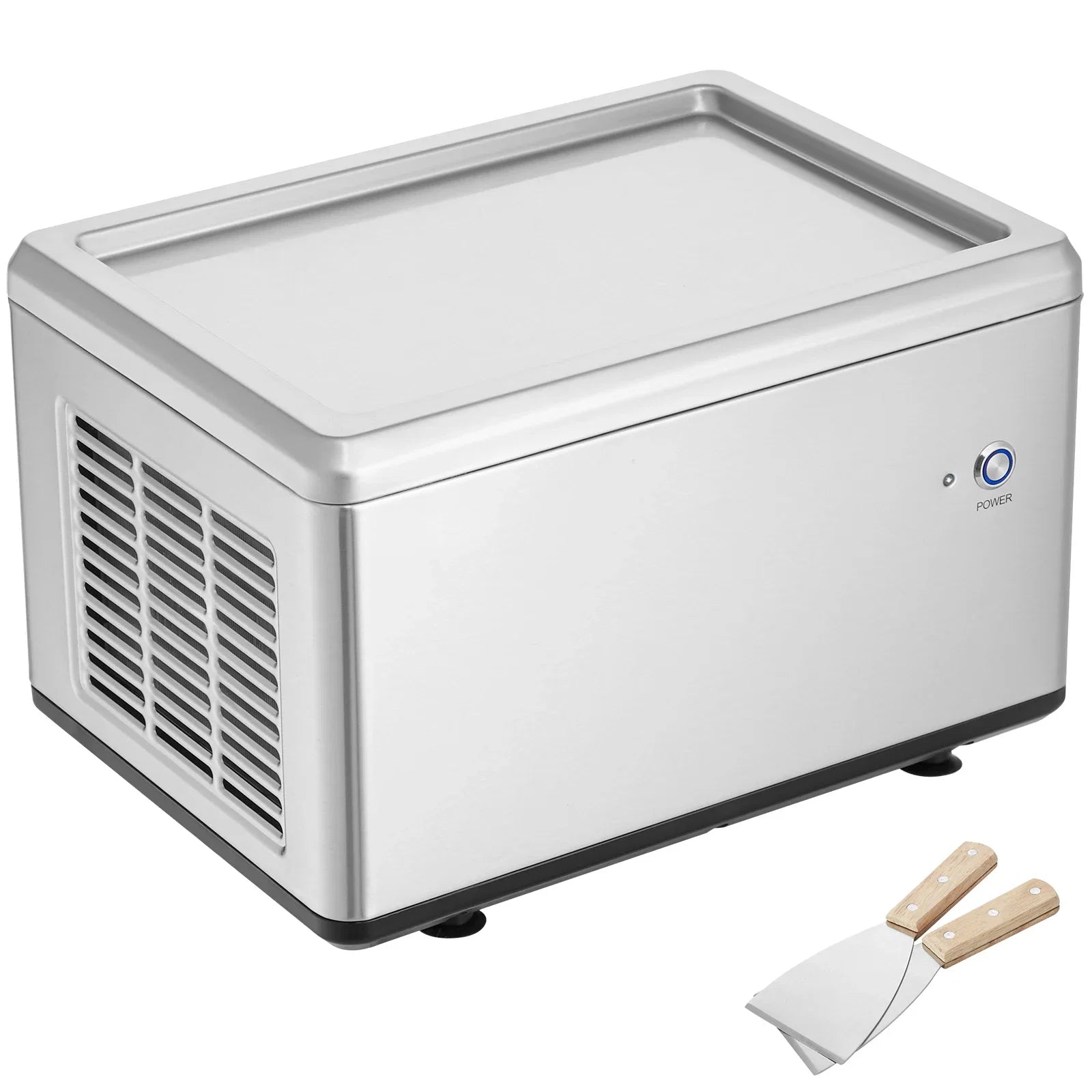 SucceBuy Fried Ice Cream Roll Machine Stainless Steel Rolled Maker