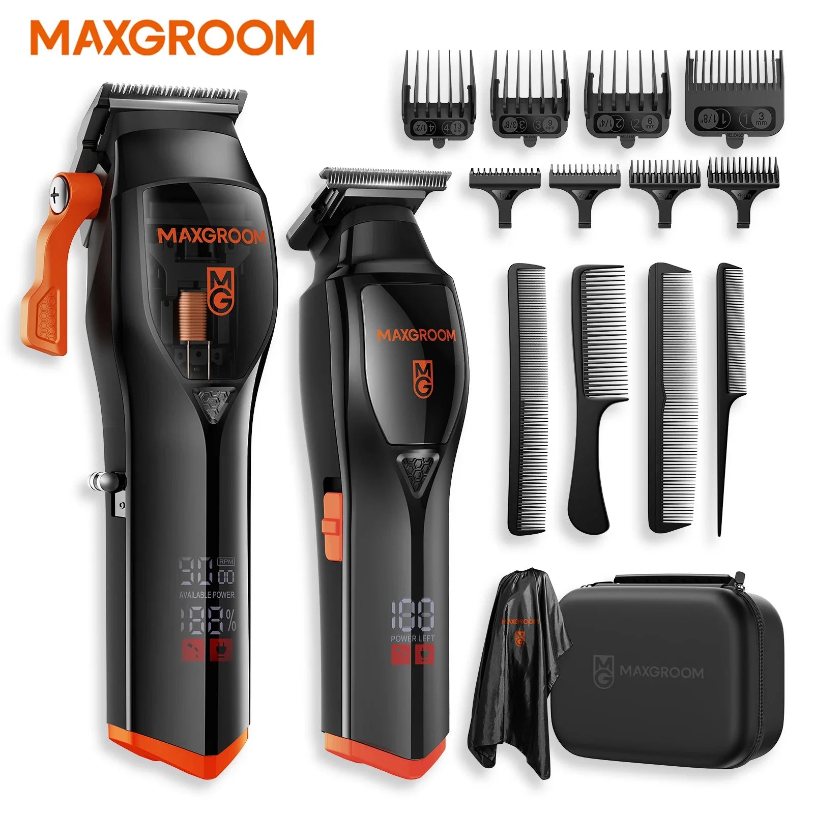 MAXGROOM Professional Hair Clippers For Men Premium Home Kit Cordless