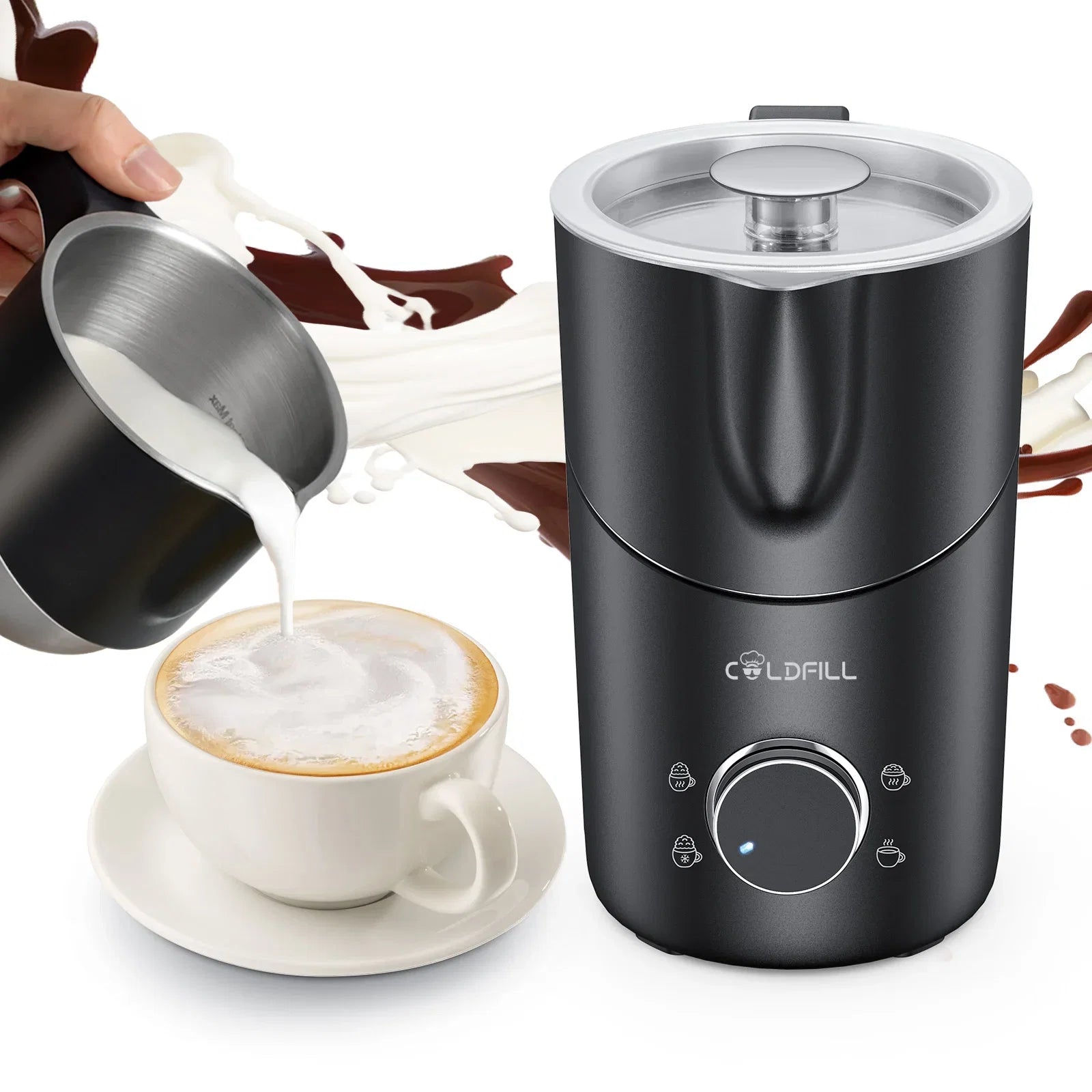 UHOST Premium Multifunction Milk Frother Steamer 8 In 1