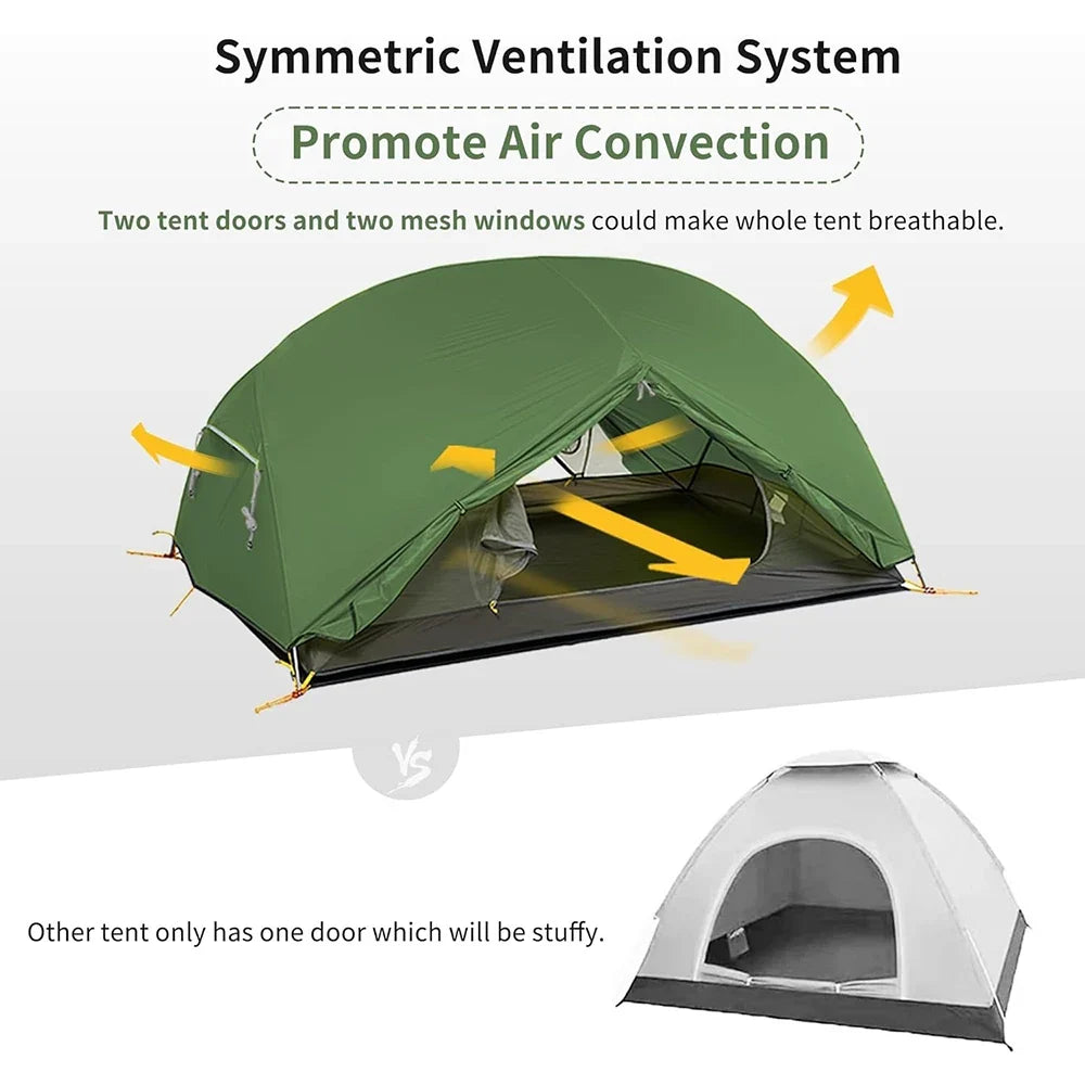 Naturehike Mongar Two Person Ultralight Waterproof Tent Camping