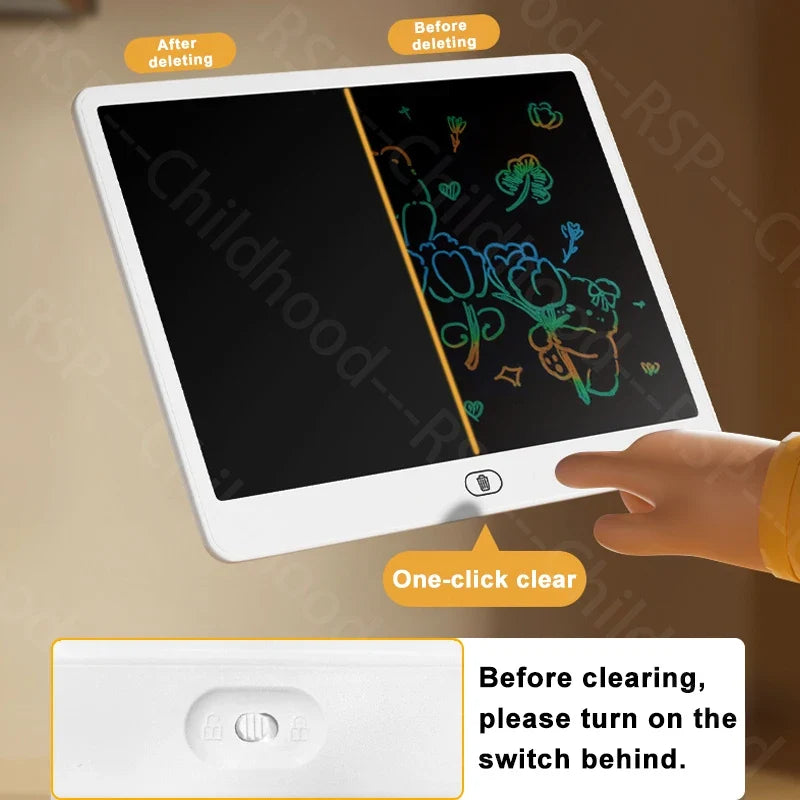 16/13/11 Inch LCD Writing Board Drawing tablet Kids Writing Painting Children Educational Toys for 3 4 5 6 7 8 Years Girls Boys