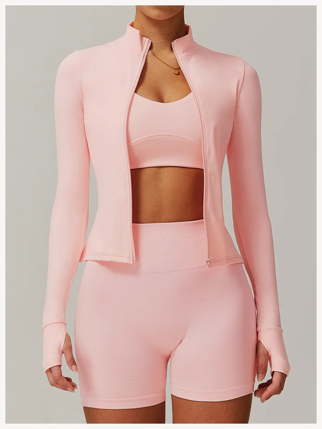 Women Zip Long Sleeve Sports Jacket
