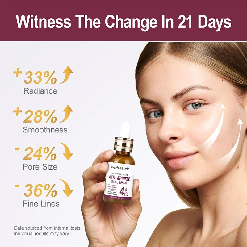 Anti-Wrinkle Retinol Face Serum Collagen Anti-Aging Lifting Firming Hyaluronic Acid Facial Serum Skin Care 30ml